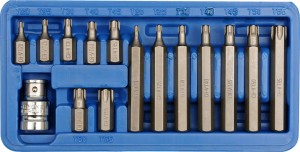 VOREL KOMPLET BITÓW TORX T20-T55 KOMPLET 15 SZTUK 66580