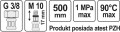 FALA WĄŻ PRZYŁĄCZENIOWY 3/8"FXM10X1M 500MM 71853
