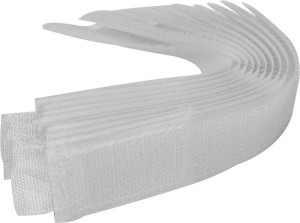 VOREL OPASKA Z RZEPEM 150MM 10SZT. BIAŁE 73840