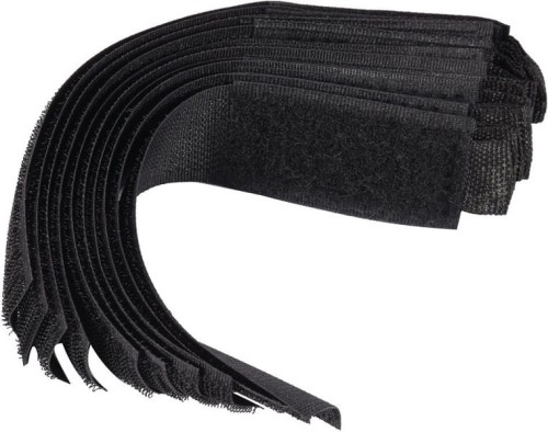 VOREL OPASKA Z RZEPEM 150MM 10SZT. CZARNE 73850