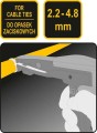 VOREL ZACISKACZ DO NYLONOWYCH OPASEK KABLOWYCH 73875