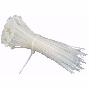 VOREL OPASKI PLASTIKOWE 300X3.6MM BIAŁE 100 SZTUK 73885