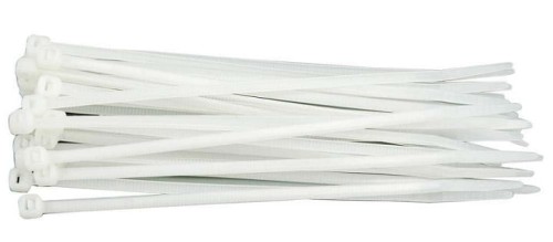 VOREL OPASKI PLASTIKOWE 280x4.8MM 100SZT./OP. BIAŁE 73909