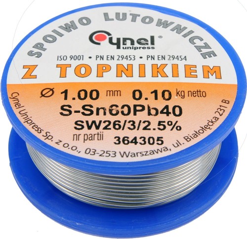 CYNEL SPOIWO LUTOWNICZE SN60PB40 1.0/100 76810