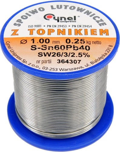 VOREL  SPOIWO LUTOWNICZE SN60PB40 1,0/250 76811