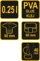VOREL DOZOWNIK KLEJU 250ML Z KOŃCÓWKAMI 78027
