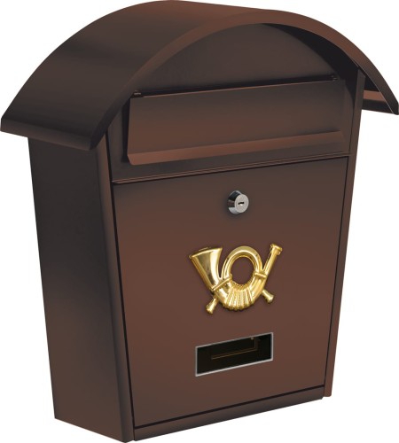 VOREL  SKRZYNKA NA LISTY 380x320x105 BRĄZOWA 78587