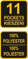 VOREL PAS NARZĘDZIOWY STOLARSKI 11 KIESZENI 2 METALOWE UCHWYTY NA MŁOTKI 78751
