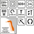 STHOR  MŁOTOWIERTARKA SDS PLUS 800W 79053 - DARMOWA WYSYŁKA