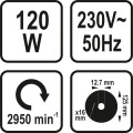 STHOR SZLIFIERKA  STOŁOWA 125MM 120W 79205