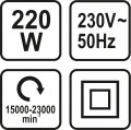 STHOR WIELOFUNKCYJNE NARZĘDZIE OSCYLACYJNE 220W Z REGULACJĄ OSCYLACJI 79240 - DARMOWA WYSYŁKA