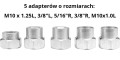 VOREL GŁOWICA ŻYŁKOWA DO PODKASZAREK I KOS O MAŁEJ I ŚREDNIEJ MOCY DO 30CM3 5 ADAPTERÓW 79550