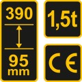 VOREL PODNOŚNIK MECHANICZNY-TRAPEZOWY 1,5T 80252
