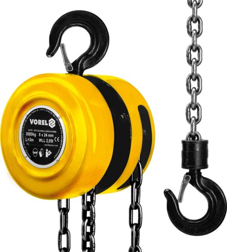 VOREL WYCIĄGARKA ŁAŃCUCHOWA 3000KG 2.5M 80753