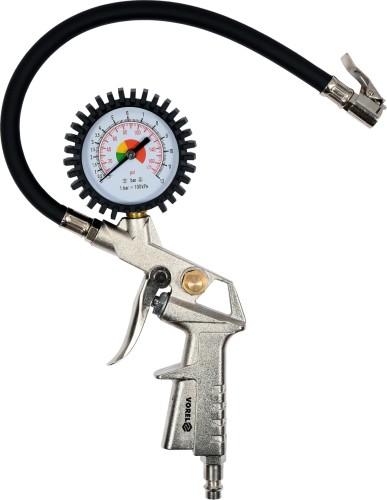 VOREL PISTOLET DO POMPOWANIA Z MANOMETREM 81650