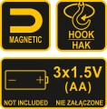 VOREL LAMPA RĘCZNA COB LED 82726