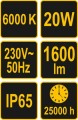 VOREL REFLEKTOR SMD LED 20W 82842