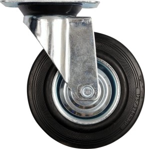 VOREL KÓŁKO SKRĘTNE Z CZARNĄ GUMĄ 100MM 87312