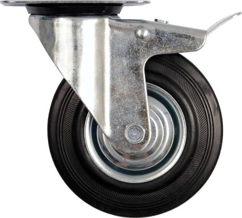 VOREL KÓŁKO SKRĘTNE Z ZCARNĄ GUMĄ HAMULEC 100MM 87322