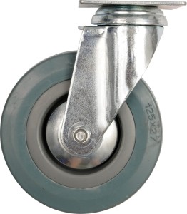 VOREL KÓŁKO SKRĘTNE Z SZARĄ GUMĄ 100MM 87363