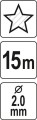 FLO ŻYŁKA TNĄCA GWIAZDKA 2,0MM/15M 89423