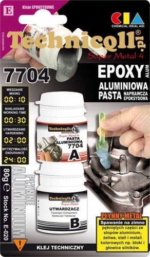TECHNICQLL PASTA ALUMINIOWA EPOKSYDOWA 80G E020