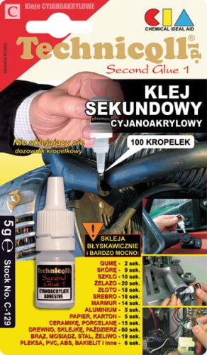 TECHNICQLL KLEJ SEKUNDOWY CYJANOAKRYLOWY 5G C129
