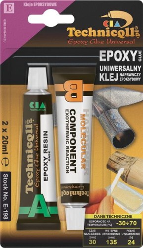 TECHNICQLL KLEJ UNIWERSALNY EPOKSYDOWY 2x20ML E-198