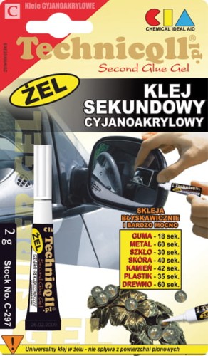 TECHNICQLL KLEJ SEKUNDOWY ŻEL 2G C-297