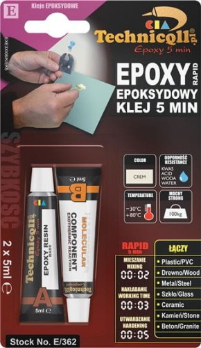 TECHNICQLL KLEJ 5 MINUT EPOKSYDOWY 2x5ML E-362