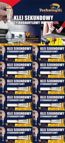 TECHNICQLL KLEJ SEKUNDOWY PALETKA 2G C-808