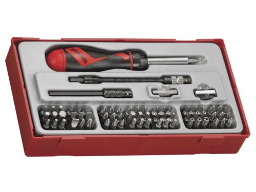 TENGTOOLS ZESTAW WYMIENNYCH GROTÓW WKRĘTAKOWYCH  74 SZT. TTMD74 (144030103)