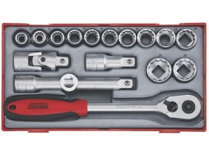 TENGTOOLS ZESTAW KLUCZY NASADOWYCH DWUNASTOKĄTNYCH 1/2" TT1218 (39180104) - DARMOWA WYSYŁKA