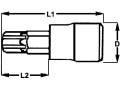 TENGTOOLS KOŃCÓWKA NASADOWA 1/2" TPX20 TTM121220-C (68250109)