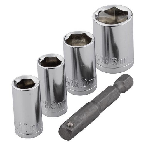 WOLFCRAFT ZESTAW NASADEK 1/4" 7, 8, 10, 13MM WF2413000