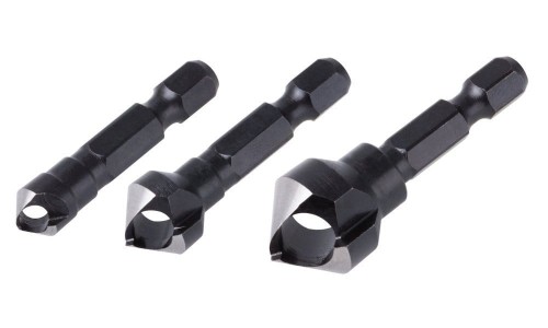 WOLFCRAFT ZESTAW POGŁĘBIACZY Z WYRZUTNIKIEM 8,12,16MM WF4375000