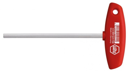 WIHA KLUCZ TRZPIENIOWY 334 SZEŚCIOKĄTNY Z RĘKOJEŚCIĄ "T" 8X100MM 009281