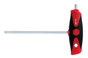 WIHA KLUCZ TRZPIENIOWY Z RĘKOJEŚCIĄ T COMFORTGRIP  Z TRZONEM BOCZNYM 334DS 10X200MM 261719