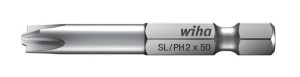 WIHA BIT PROFESSIONAL 7049XH PLUSMINUS/PHILLIPS 1/4" SL/PH2 70MM 32493