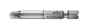 WIHA BIT PROFESSIONAL 7049XZ 1/4" SL/PZ1 90MM 32688