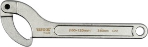 YATO KLUCZ HAKOWY Z NOSKIEM, PRZEGUBOWY 80-120 MM YT-01673