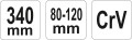 YATO KLUCZ HAKOWY Z NOSKIEM, PRZEGUBOWY 80-120 MM YT-01673