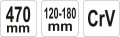 YATO  KLUCZ HAKOWY Z NOSKIEM, PRZEGUBOWY 120-180 MM YT-01674