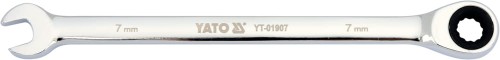 YATO KLUCZ PŁASKO-OCZKOWY Z GRZECHOTKĄ 7MM YT-01907