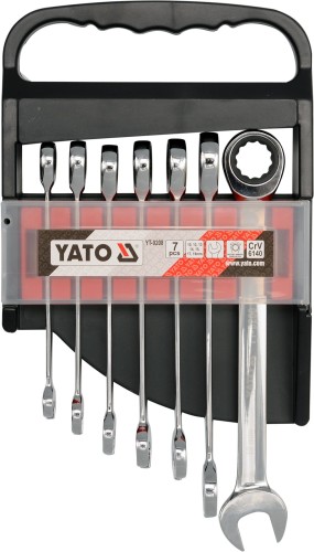 YATO  KPL. KLUCZY PŁASKO-OCZKOWYCH Z GRZECHOTKĄ YT-0208