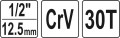YATO GRZECHOTKA 1/2" WEWNĘTRZNA CRV 30 ZĘBÓW YT-03315