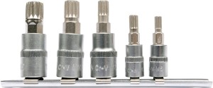 YATO KLUCZE TRZPIENIOWE SPLINE NA SZYNIE 1/4"/3/8" M5-M12 ZESTAW 5 SZTUK YT-04360
