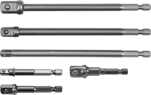 YATO ADAPTER HEX DO NASADEK 1/4", 3/8", 1/2" 6 SZT. YT-04629