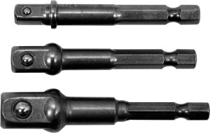 YATO ZESTAW ADAPTERÓW HEX DO NASADEK 1/4" 3/8" 1/2" 3 SZTUKI YT-04685