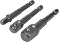 YATO ZESTAW ADAPTERÓW HEX DO NASADEK 1/4" 3/8" 1/2" 3 SZTUKI YT-04685